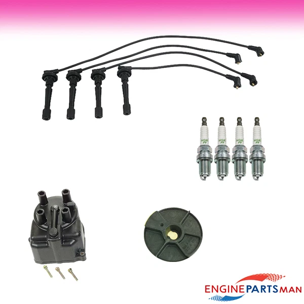 TK Fits 90-91 Acura Integra L4 1.8L Kit de afinación Tapa Rotor Enchufes Juego de cables Foto 1 de 1
