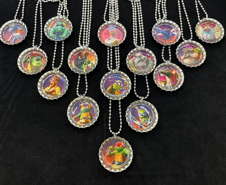 Teenage Mutant Ninja Turtle Characters / Party supplies/ 15 Necklaces / Birthday - Image 1 of 1