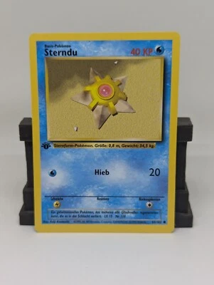 1st Edition Staryu (Sterndu) 65/102 - NM Near Mint German Base Set Pokemon Card - Image 1 of 2