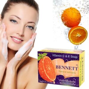 Bennett Thai herbal soap 130g vitamin C&E whitening lightening free shipping x4