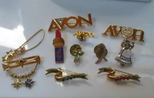 Lote de 11 pines/broches vintage Avon - Imagen 1 de 2