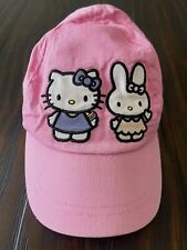 サンリオ H&M ハローキティ&キャシーバニー 刺繍 ピンク ベースボールキャップ 帽子 (ジュニア)