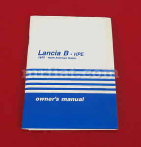 Lancia Beta HPE Owners Manual North American Version 1977 New