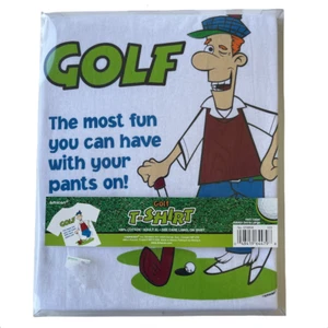 Golf Der größte Spaß, den Sie mit Ihrer Hose haben können! Weißes T-Shirt Herren Gr. XL NEU - Bild 1 von 5