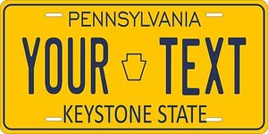 Pennsylvania 1977-82 personalisiertes individuelles Nummernschild Auto Motorrad Bike - Bild 1 von 2