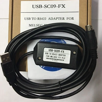 PLC Programming Cable USB-SC09-FX USB / RS422 Interface Cable for Mitsubishi FX - Image 1 of 4