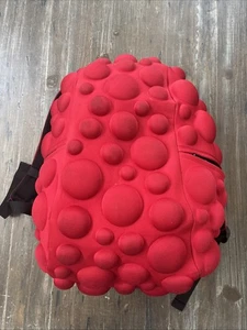 MAD PAX Rucksack 3D Bubbles Kugeln Kreise ROT Laptop Polsterung - Bild 1 von 11