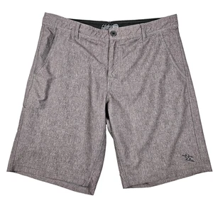 Da Hui Hybrid Collection pantaloncino uomo 36 x 11" cucitura interna grigio nuoto escursione casual golf - Foto 1 di 11