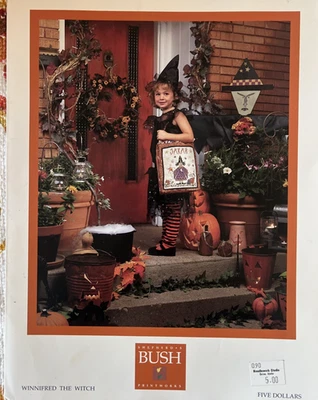 Shepherd’s Bush Winnifred The Witch Counted Cross Stitch Tote Candy Bag Pattern - Image 1 of 3