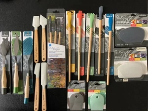 Lot 17 Princeton Catalyst Wedge Coin Contour Blade Brush Palette knife 137LP - Picture 1 of 6