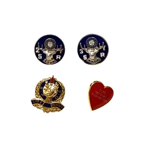 Lote de 4 prendedores BPOE - 25 años - 35 años - miembro vitalicio - Fundación Nacional Elks - Imagen 1 de 9