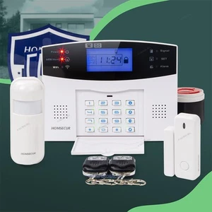 HOMSECUR Wireless &wired WIFI 4G GSM SMS Autodial Burglar Intruder Alarm System - Picture 1 of 10