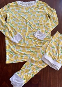 Little Sleepies Pajamas Lemons Set Size 9/10 - Picture 1 of 7