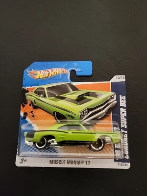 Hot Wheels 🔥 Error Tarjeta Corta Muscle Mania 11 '69 Cornet Super Bee RARO ERROR Foto 1 de 4