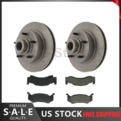 Juego de rotores de freno delanteros + pastillas de freno para Dodge B150 1985 - 1991 1992 1993 1994 Foto 1 de 4