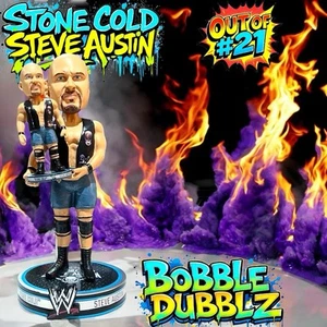 STONE COLD STEVE AUSTIN WWE "Bobble Dubblz" WWF Only #21 Made Bobblehead - Picture 1 of 8