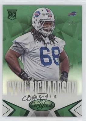 2014 Certified Green Mirror /5 Cyril Richardson #114 Rookie RC - Image 1 of 2