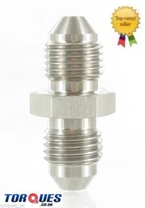 AN -4 (AN4 AN 04) to 7/16" UNF ( AN-4) Flare Union Stainless Steel Adapter - Picture 1 of 1