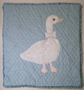Vintage Goose Duck Baby Crib Quilt Blanket Maryellen Jennison Mon Petit Chou - Picture 1 of 12