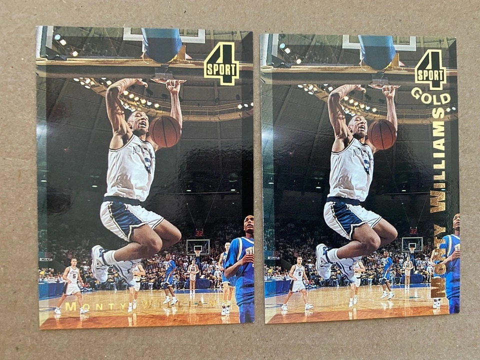 MONTY WILLIAMS RC Lot of 2 1994 Classic 4 Sport base & GOLD #24 SUNS NOTRE DAME - Image 1 of 1