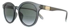 GUCCI GG0794SK-001 Women's Round Sunglasses Blue Crystal Gold/Grey Gradient 55mm - Picture 1 of 3