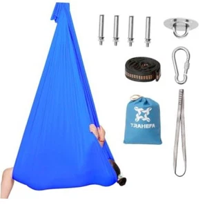 Sensory Swing Holds up to 220lbs Indoor & Outdoor Using Cuddle Swing Tree Blue - Picture 1 of 7
