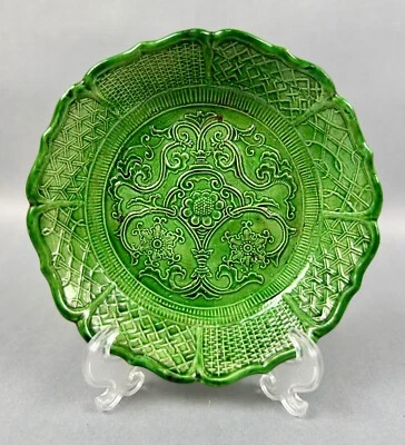 Antiguo plato chino Longquan verde celadón marca de fabricantes de dinastías desconocidas Foto 1 de 4