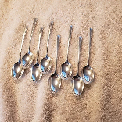 Juego de 8 cucharas DEMITASSE CANDLELIGHT by TOWLE de plata de ley 4,25" sin monograma Foto 1 de 4