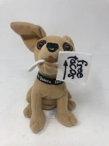 Taco Bell Hund Chihuahu Yo Quiero Plüschtier Gratis Tacos Schild 6 Zoll nicht sprechend LESEN - Bild 1 von 15