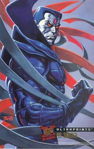X-Men 1995 Fleer Ultra Ultraprints Estuche Jumbo Topper Tarjeta Mr. Sinister Estampado - Imagen 1 de 1