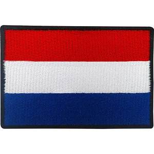 Dutch Flag Patch Iron Sew On Badge Netherlands Holland Football Shirt Applique - Picture 1 of 1
