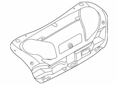 Genuine Infiniti 2007-2015 Q40 G37 G25 G35 Sport X Trunk Trim Panel 84966-JK10A - Imagem 1 de 2