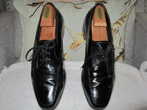 men's florsheim black oxford lace up dress shoes size 12 D CLASSIC - Picture 1 of 7