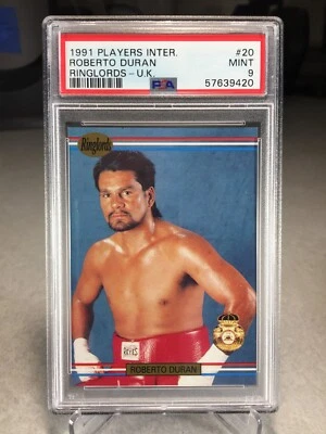 1991 Players International Ringlords U.K. Roberto Duran #20 - PSA 9 - Image 1 of 2