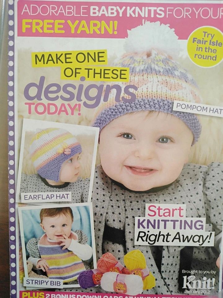 FAITH, MAISIE & NEOPOLITAN  0-6months 2 cute hats and a bib incl Fair Isle (G) - Image 1 of 1