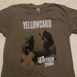 New 2006 YELLOWCARD Band US Tour Concert Vintage RARE Hardcore Punk Rock LARGE - Picture 1 of 3