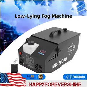 Low-Lying Fog Machine Wedding Stage Smoke Effect DMX Dry Ice Fogger 860-1076ft2 - Picture 1 of 24