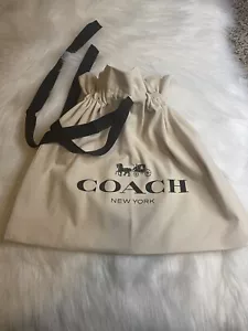 Coach Drawstring Dust Bag Gift Bag Storage Cover Bag 16.5” X 10.5” New - Picture 1 of 3
