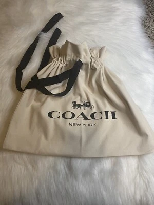 "Bolsa antipolvo Coach con cordón bolsa de regalo cubierta de almacenamiento bolsa 16,5"" X 10,5"" nueva" Foto 1 de 3