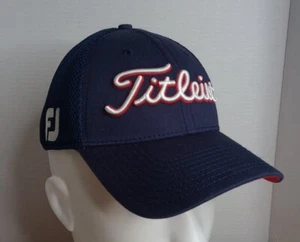 Titleist FJ Pro V1 Tour Fitted Lg-Xl, Mesh Golf Hat Cap Blue - Picture 1 of 8
