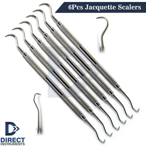 6-teiliges Set Dental Jacquette Scaler U15/30 Parodontal Calculus Plaque Entferner - Bild 1 von 4
