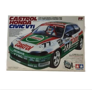 TAMIYA 1/10 RC FWD CASTROL HONDA CIVIC VTi Racing Car Model Kit - Picture 1 of 6