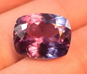 Rare 8.55 Ct Natural Alexandrite Color Change Cushion Cut Gemstone Faceted - Picture 1 of 4