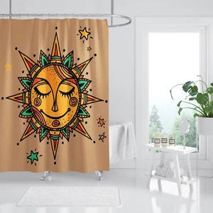 3D Sonne Göttin 7 Duschvorhang Wasserdicht Faser Bad Daheim Windows Toilette DE - Picture 1 of 3