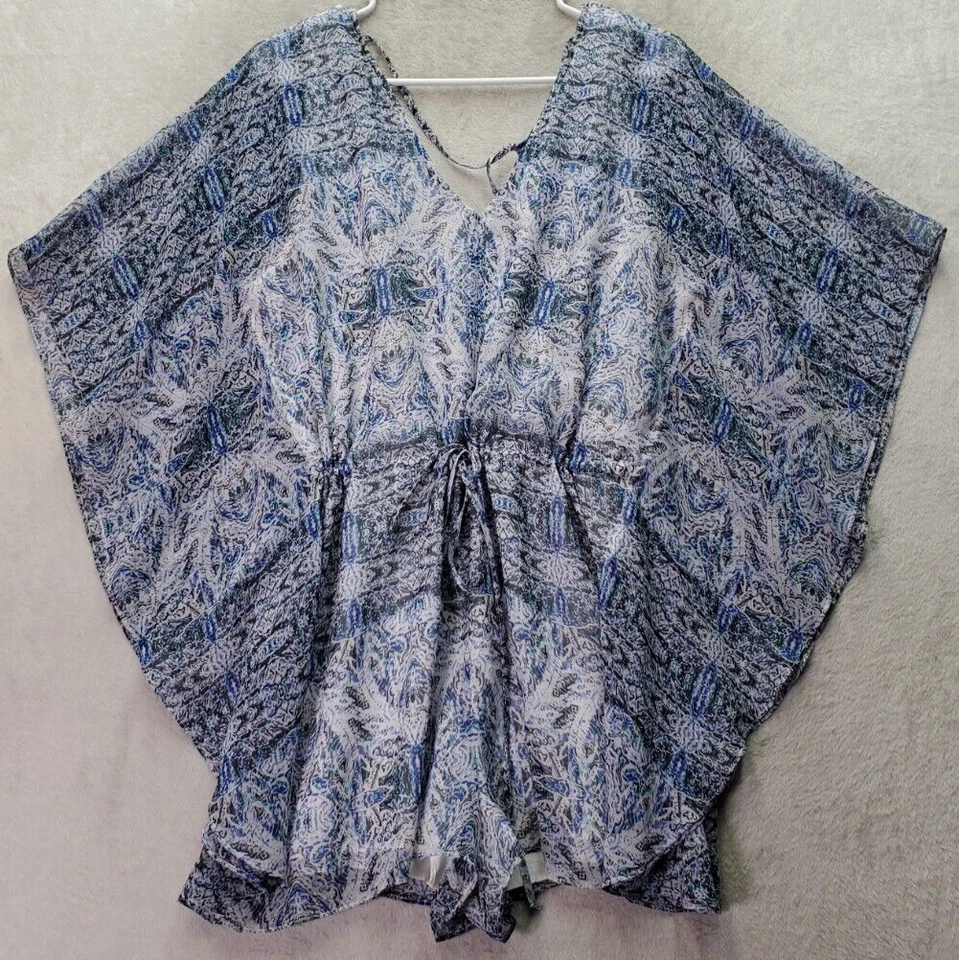 BCBGeneration богемное комбинезон женщин маленький синий с подкладкой V шеи зажим талии шнурок - Изображение 1 из 4