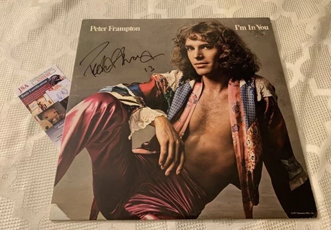 Peter Frampton SIGNED ALBUM COVER Im In You JSA Authentication COA Cover