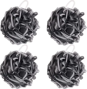 4 Pieces Shower Loofahs Bath Scrunchies 75G/Pcslarge Bath Sponge Body Loofahs Sh - Picture 1 of 12