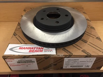08-13 MATRIX S AWD & 11-16 SCION TC OEM Front Brake DISC ROTOR 43512-0R020 - Image 1 of 2