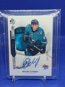 2020-21 UD SP Authentic Future Watch Maxim Letunov /999 San Jose Sharks  - Picture 1 of 1