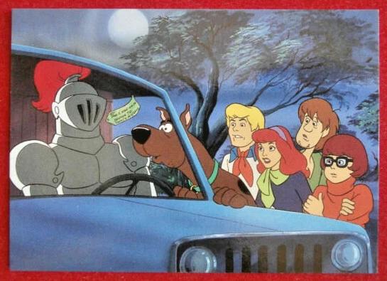 HANNA-BARBERA - Card #47 - SCOOBY-DOO - WHAT A NIGHT FOR A KNIGHT - CARDZ 1994 - Image 1 of 2